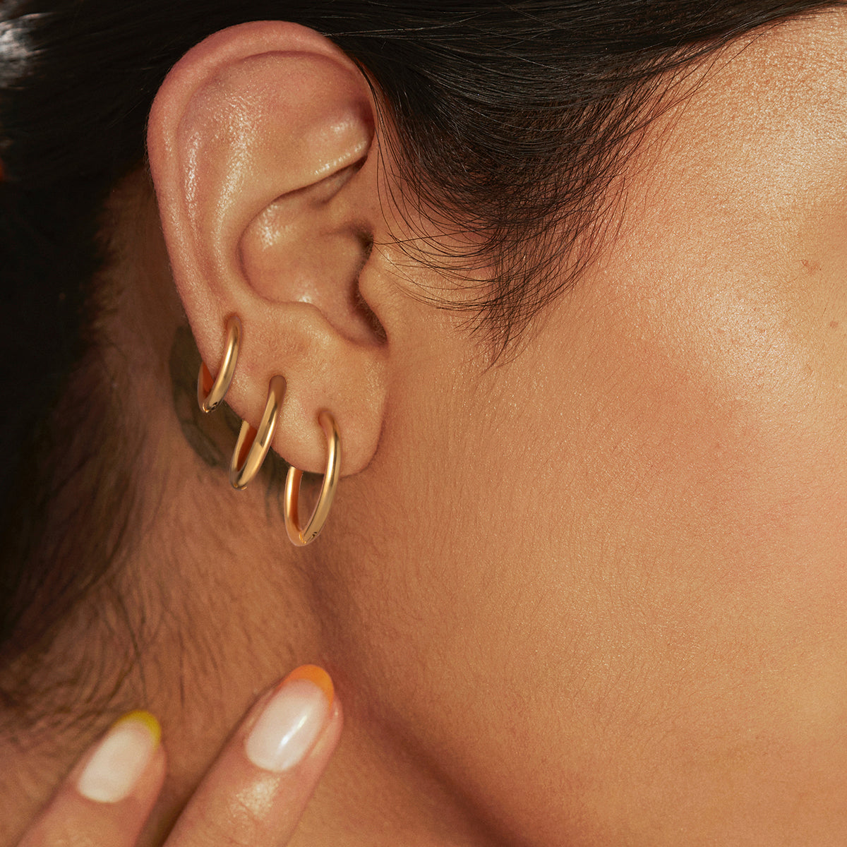 Essential Gold Hoop Trio