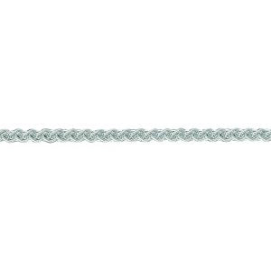 10K Solid White Gold Wheat Chain 1mm thick 16 Inches