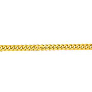 10K Solid Yellow Gold Gourmette Chain Necklace 1.5mm thick 22 Inches