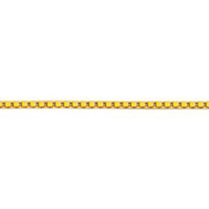 10K Solid Yellow Gold Classic Box Chain 0.8mm thick 24 Inches