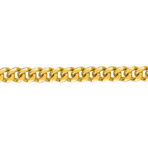 10K Solid Yellow Gold Gourmette Chain 2mm thick 24 Inches