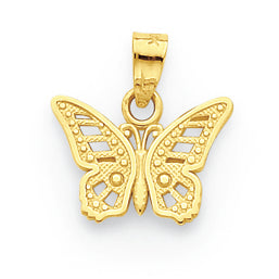 10K Gold Butterfly Charm