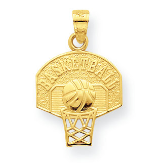 10K Gold Basketball Charm