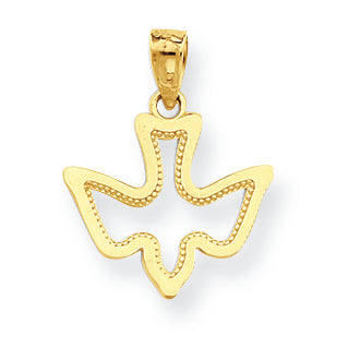 10K Gold Dove Charm
