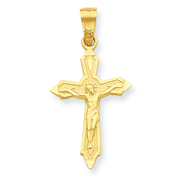 10K Gold Crucifix Pendant