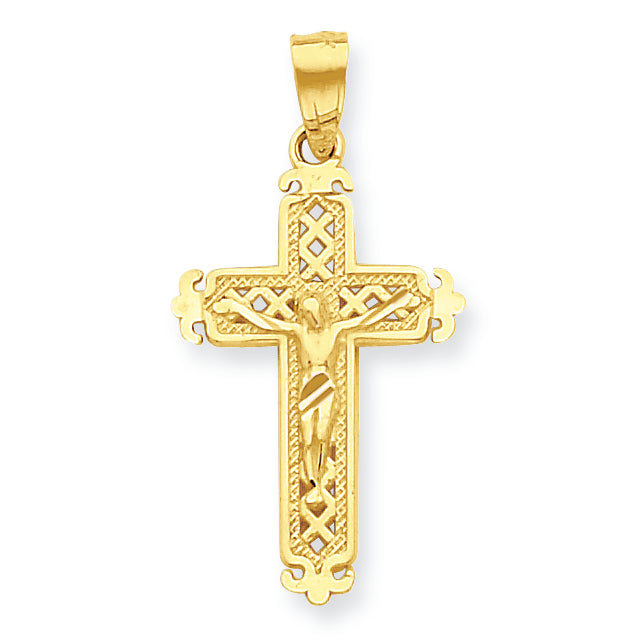 10K Gold Crucifix Pendant