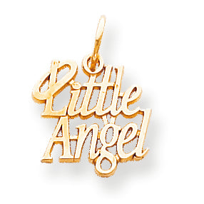 10K Gold Little Angel with Halo Charm