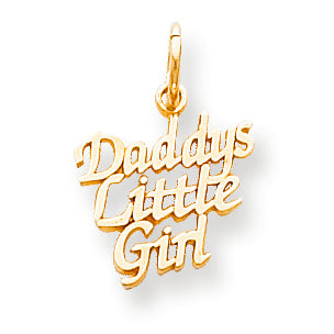 10K Gold Daddys Little Girl Charm