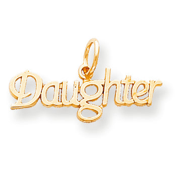 10K Gold Daughter Charm