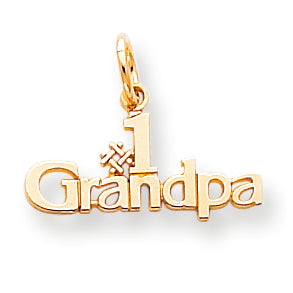 10K Gold #1 Grandpa Charm