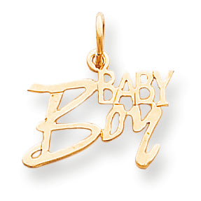 10K Gold Baby Boy Charm