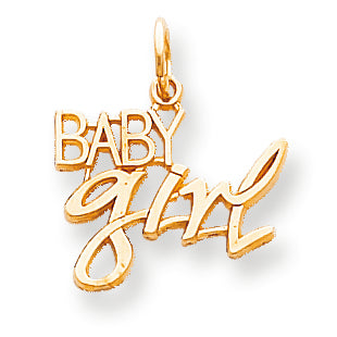 10K Gold Baby Girl Charm