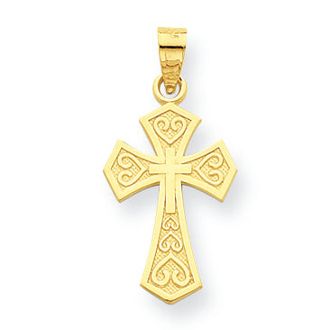 10K Gold Cross Charm