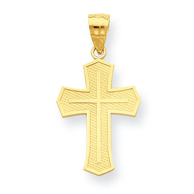 10K Gold Passion Cross Pendant
