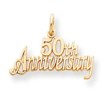 10K Gold 50th Anniversary Charm
