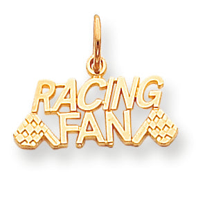 10K Gold Talking - Racing Fan Charm