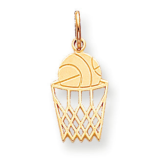 10K Gold BASKETBALL CHARM