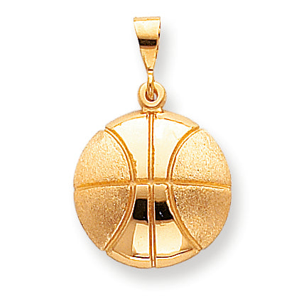 10K Gold BASKETBALL CHARM