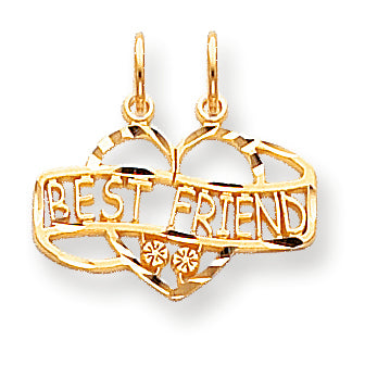 10K Gold BEST FRIEND BREAK APART CHARM