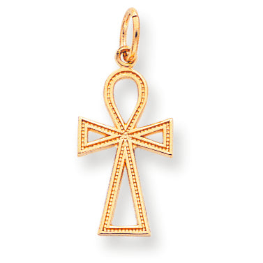 10K Gold Cross Charm