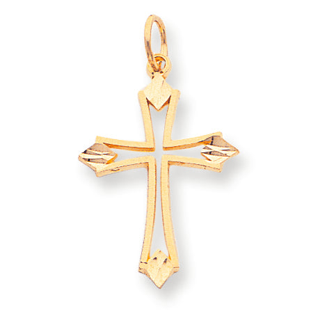 10K Gold Cross Charm