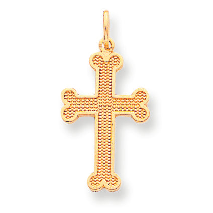 10K Gold Cross Charm