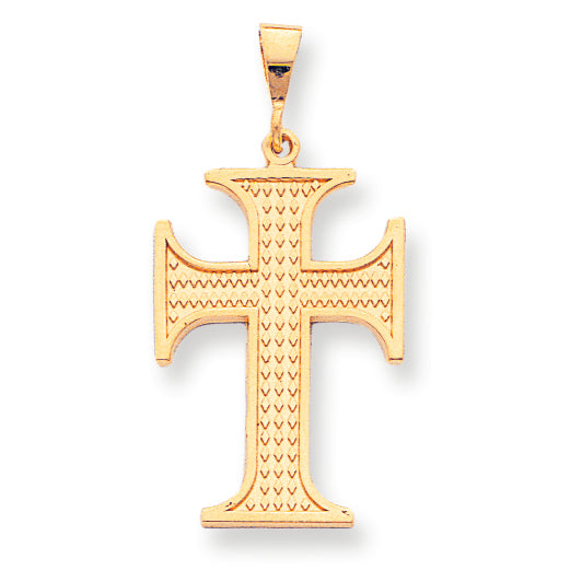 10K Gold Cross Charm