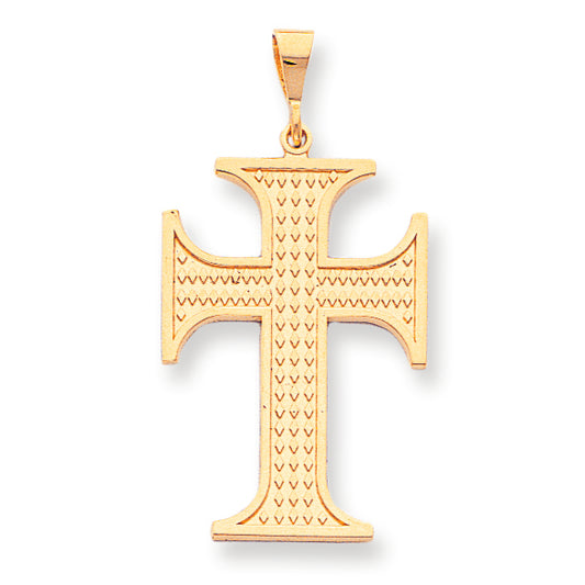 10K Gold Cross Charm