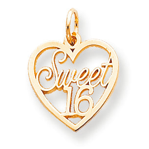 10K Gold SWEET 16 CHARM