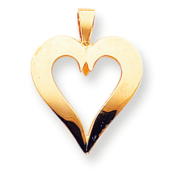 10K Gold Heart Charm