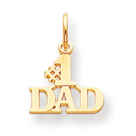 10K Gold #1 Dad Charm