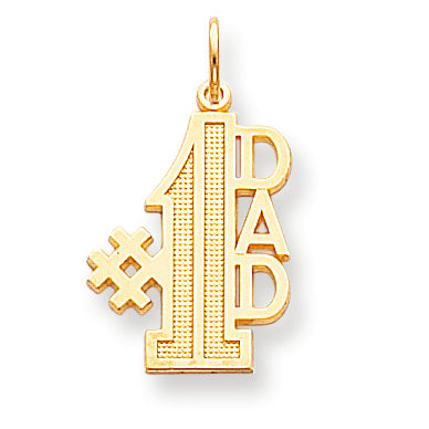 10K Gold #1 DAD CHARM
