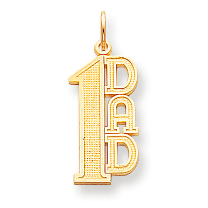 10K Gold #1 Dad Charm