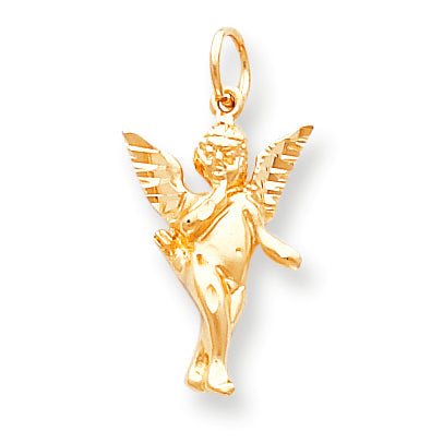 10K Gold Angel Charm