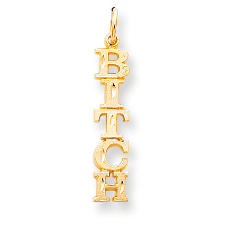 10K Gold 5-Lettered Talking Charm