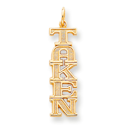 10K Gold Talking - Taken Charm