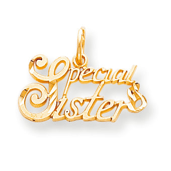 10K Gold SPECIAL SISTER CHARM