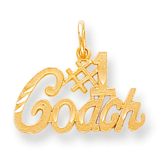 10K Gold #1 COACH CHARM