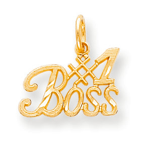 10K Gold #1 BOSS CHARM