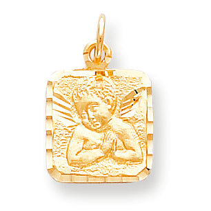 10K Gold ANGEL MEDAL CHARM