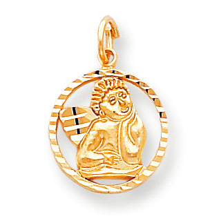 10K Gold ANGEL MEDAL CHARM