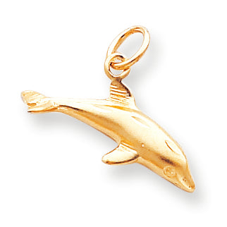 10K Gold Dolphin Charm