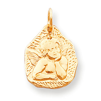 10K Gold Angel Charm