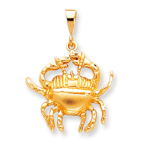 10K Gold CRAB CHARM
