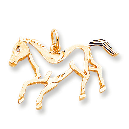 10K Gold HORSE CHARM