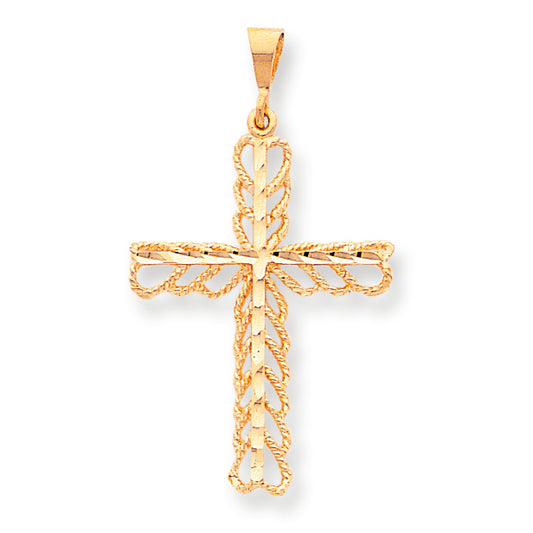 10K Gold Cross Charm