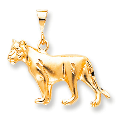 10K Gold BIG CAT CHARM