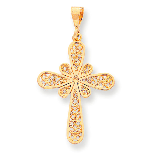 10K Gold Cross Charm