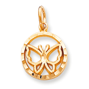 10K Gold BUTTERFLY CHARM