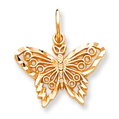 10K Gold BUTTERFLY CHARM